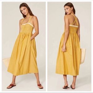 The Great The Laurel Dress Cotton Sundress Stripe Size‎ 0